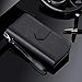FLYEE Compatible with iPhone 11 (6.1 inch,2019 Release),Detachable 2 in 1 case Fit Car Phone Mount Magnet Closure Premium Leather Zipper Purse 8 Card Slots Flip Cover with Wrist Strap-Black