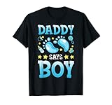 Photo Gallery gender reveal daddy says boy - set per famiglie abbinato al bambino maglietta Photo Gallery gender reveal daddy says boy - set per famiglie abbinato al bambino maglietta