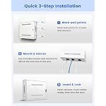 CCTV DVR Lock Box & NVR Enclosure, Lockable Metal Cabinet for Surveillance - Image 6