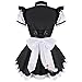 Linglong Anime Dress Apron Maid Cosplay Dress for Women Girl Halloween Costume(blue, Large)