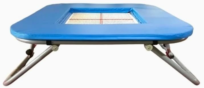 Folding Gymnastic Trampoline with Safety Net, Multiple Color Options,Fancy Slam Dunk Trampoline,Indoor Gym,Steel Frame,Square Trampoline