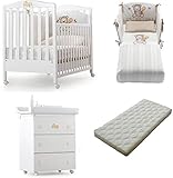  LOTTO LETTINO+CASSETTIERA WEB DECO\'+PIUMONE RICAMATO DOLCEMIELE+MATERASSO
