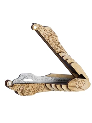 Shamanicshop Maultrommel von D.Glazyrin/Aria (in Holzkoffer) – Professionelles Mundmusikinstrument (Kieferharfe), schöner Klang, hervorragende Qualität, original russische Maultrommel (Kieferharfe,