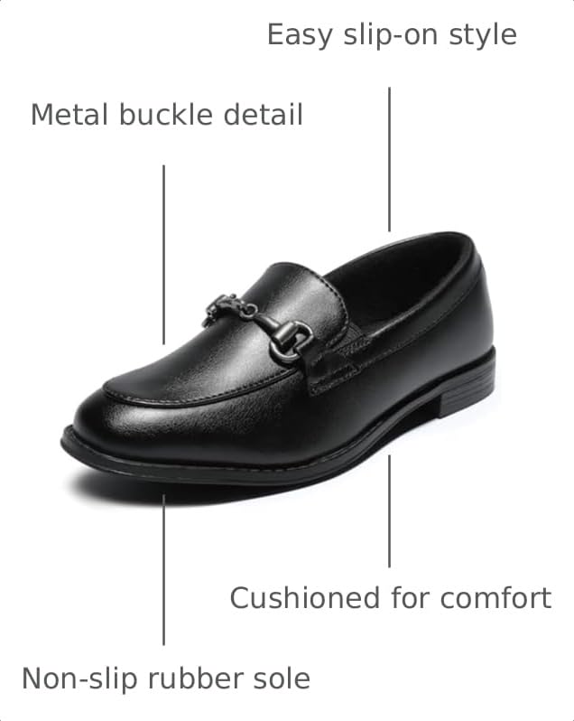 Image of Boys Dress Shoes Oxford Loafers for Kids Slip On Penny Loafer(Little Kid /Big Kid)