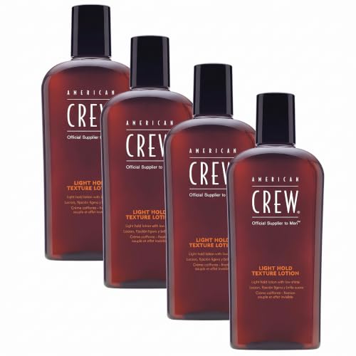 American Crew Men's Hair Texture Lotion, Like Hair Gel with Light Hold with Low Shine, 8.4 Fl Oz (Pack of 4)