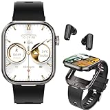 [Stylish Business & Cool Design] The T99 Smartwatch with Hidden Earbuds is a powerful 2-in-1 device designed for those who want both style and performance. With its unique business-tactical design, this watch conceals a pair of wireless TWS earbuds i...