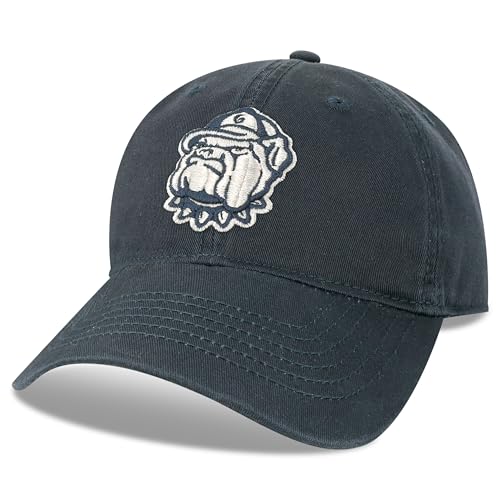 Legacy NCAA Officially Licensed Baseball Hat, Georgetown Hoyas, Lightweight Cap for Men & Women, Relaxed Twill Adjustable (EZA), Navy, One Size Fits Most, Adjustable Fabric Closure