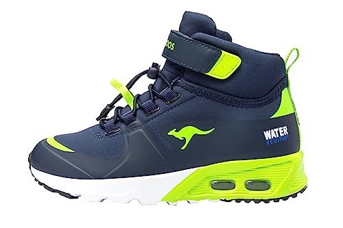 KangaROOS Jungen Kx-hydro Sneaker, Dk Navy Lime, 36 EU