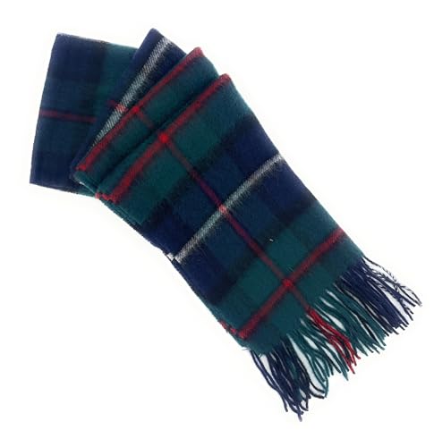 100% Pure Lambswool Tartan Scarves - Unisex Winter Warmer - Men and Women - Checkered Plaid Scarf - 12x602