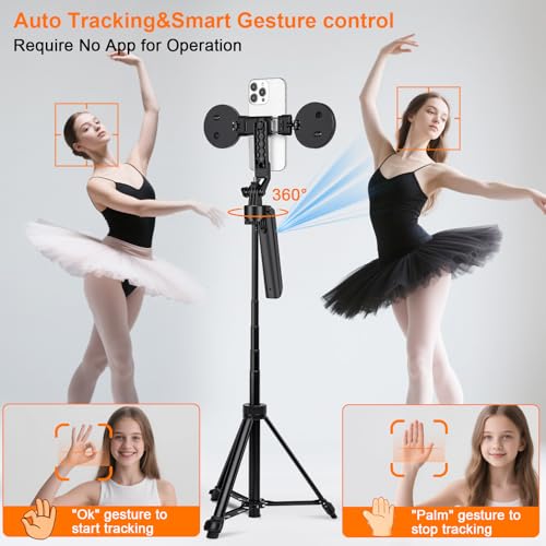 Kit vlogging iPhone Android GoPro con trípode automático y control remoto 2