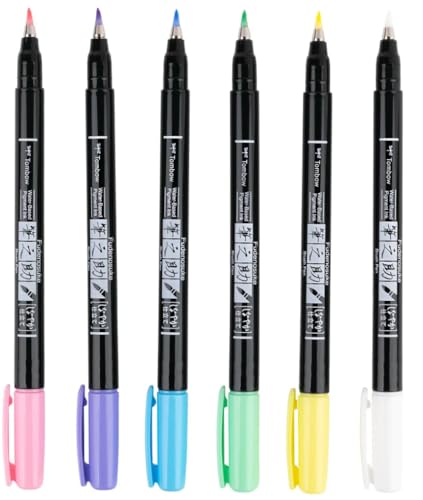 Cuaderno de puntos y rotuladores de pincel Tombow Fudenosuke para organizar tu diario personal 2