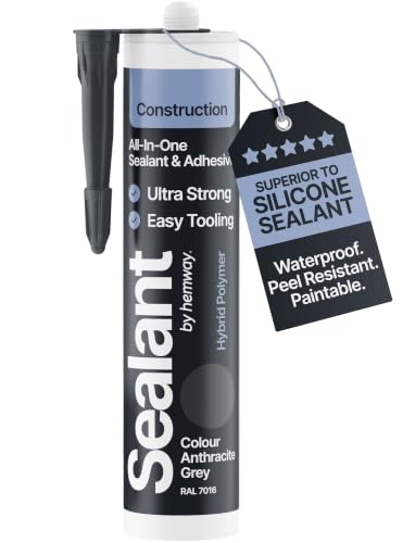 Image of Hemway Construction Anthracite Gray Sealant & Adhesive - 300ml 1 Pack