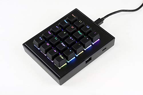 Image of Max Keyboard Falcon-20 Programmable Macropad Mechanical Keyboard, Backlit Multicolor LED, Cherry MX RGB Switch (Cherry MX RGB Brown)