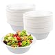 PUCSIQ 100 Stück 350ml Suppenschalen Pappe, runde Zuckerrohr Schüssel, Pappschalen Weiße Suppenteller Pappe Suppenschüssel für Partys, Picknicks
