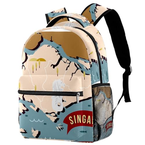 Sac à dos fille et garçon pour collège grand compartiment multicolore