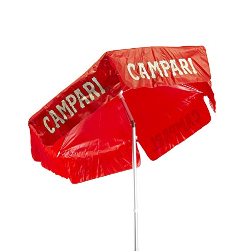 Heininger 1381 Campari Red 6' Vinyl Patio Pole Umbrella #TOP2