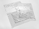 100x Poly Bags (14”x20” AND 18”x24”) - Combo Pack - Strong Self Seal - Suffocation Warnings - Clear Plastic 1.5 mil Thick - Suitable for FBA Amazon Shipping, Retail & Storage - By Absolute Retail