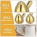 Gold Toilet Screw Cover Caps, Ceramic Gold Birds Toilet Bolt Covers Decorative, Toilets Screw Covers for Bathroom-No Tools Required - Universal Fit