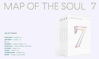 ver.4) BTS - MAP of The Soul : 7 [**Release Date : 2020.02