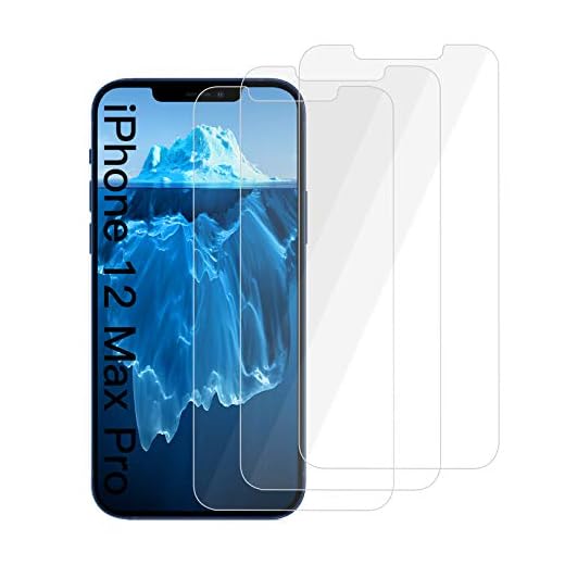 Corefyco Direct Compatible with iPhone 12 Pro Max 5G inch Screen Protector, [Bubble-Free] [Anti-Scratch] [9H Hardness] Premium Tempered Glass Film Compatible with iPhone 12 Pro Max 6.7 inch [3 Pack]