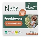 Eco by Naty Premium Pull On Pants for Sensitive Skin, Size 5, 4 Packs of 20 (80 Diaper Pants)