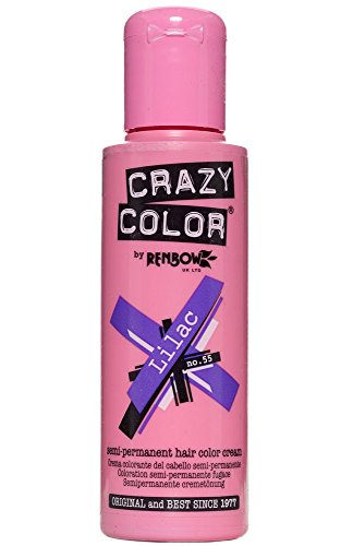 Tinte capilar semi-permanente de Crazy Color 100ml (Lilac - lila)