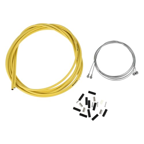 Didiseaon Cavo Freno per Bicicletta Set Guaine Resistenti, Cavo Metallico Liscio per Bici da Strada e Pieghevoli, Compatibile per Sostituzione e Riparazione Freni Bici Sportive