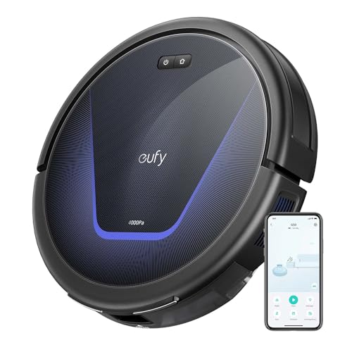 Eufy G50 Saugroboter mit 4.000Pa Starker Saugkraft, Dynamische Navigation, Ultraflaches 85mm Design, Pro-Entwirrkamm, Rollbürste, Ideal für Tierhaar
