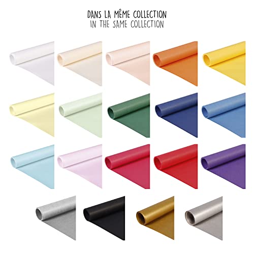 Clairefontaine 195775C - Un Rouleau Kraft Papier Vergé - Couleur : Or - Dimensions : 10x0,70m - 65g - Emballage Cadeaux, DIY, Artisanat - Image 6