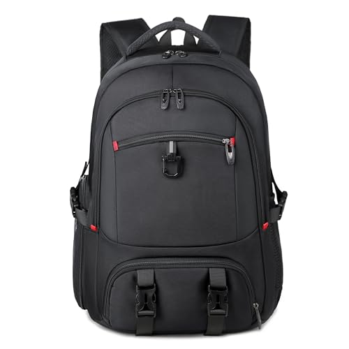 Dora & Liz 40L Travel Laptop Backpack 17 inch with USB Charging Port, College Computer Backpack, Business Work Bag for Men & Women (Black)