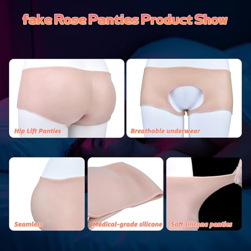 Silicone Buttocks Shapewear Gaff Underwear,Cross Dresser Male to Female Hip Pads with Butt Pads Sissy Outfits for Crossdressers4