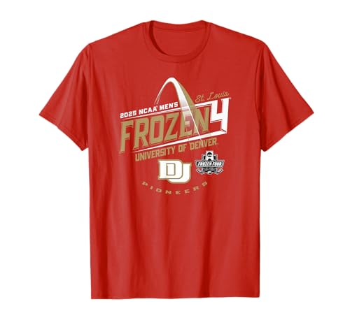 Denver Pioneers Frozen Four 2025 Hockey Red T-Shirt