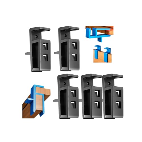 6PC Practical Wardrobe Cabinet Board Clip,Closing Fixed Clip Tools,for 15 20mm Wardrobe,Removable Drawer Front Stay Clamps Attachment,Secures Boards Clips for Home, Office Wardrobes and Closet Doors