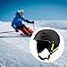 rockible Snow Ski Helmet Sports Helmet Adjustable Fitting Skiing Accessories Headgear for Roller Skating Skateboard Outdoor Sports Men, Black