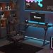 SENSE7 Gamingstuhl Ergonomisch Neigungswinkel Schwarz Stoffbezug 43-52 cm