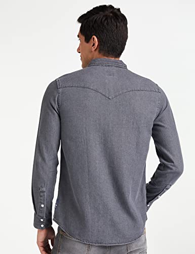 Image of Amazon Brand - INKAST Men's Slim Shirt (AZ-INK-RFS-DN-04 Grey 1 3XL)