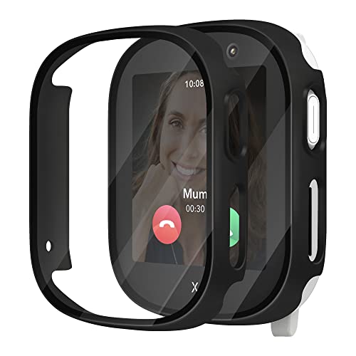 Seltureone 2 Stück Hülle für Xplora X6 Play Schutzhülle mit Displayschutz Hard PC 360 Rundum Anti Kratz Anti Staub Ultradünne Schutzhülle für Xplora X6 Play (Nicht für X6 Play Gen 2) Kinder Mädchen