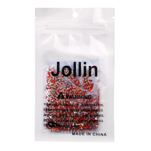Image of Jollin Glue Fix Crystal Flatback Rhinestones Glass Diamantes Gems for Crafting Nail Art Crafts Decorations Clothes Shoes 2.0mm (ss6 2880pcs, Lt Siam)