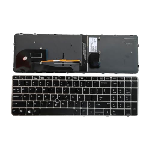 HP EliteBook 755 G3 850 G4 ZBook 15u ノートブック PC 用 US スペイン語ノートパソコンバックライトキーボード 821157-D61(US Backlit Point)