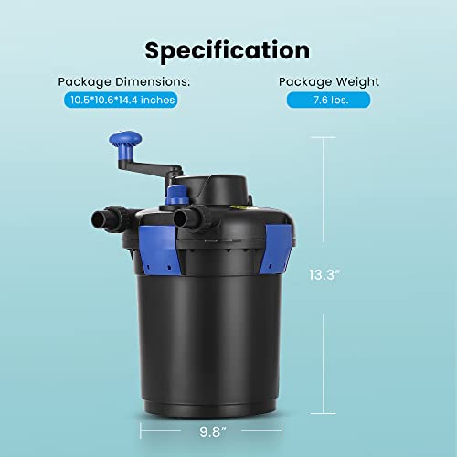 Vivohome VH1159 Pressurized Biological Pond Filter thumb #6