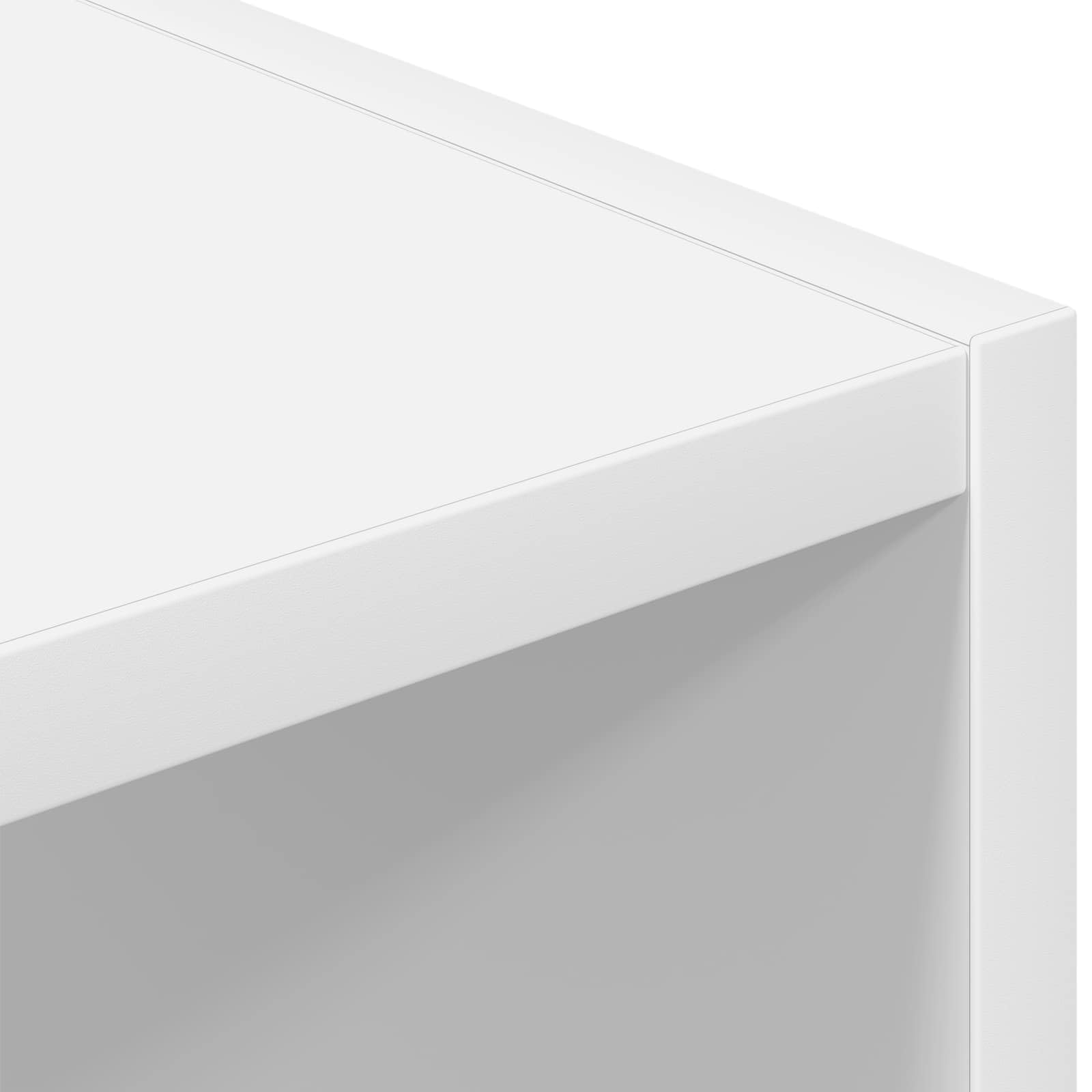 Credenza bianca 90 x 30 x 90 cm, scaffale autoportante