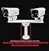 FINXRoll Metal Steel One to Two Horizontal Cross Bar Dual Camera Mount Bracket Extension Bar Horizontal Arm Security Camera Mount Holder for Double Surveillance Camera