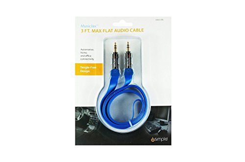 iSimple ISMJ53BL 3.5mm Audio Cable - Frustration-Free Packaging - Blue