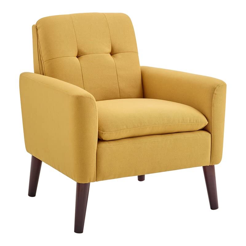 Contemporary Canary Colored Accent Chairs