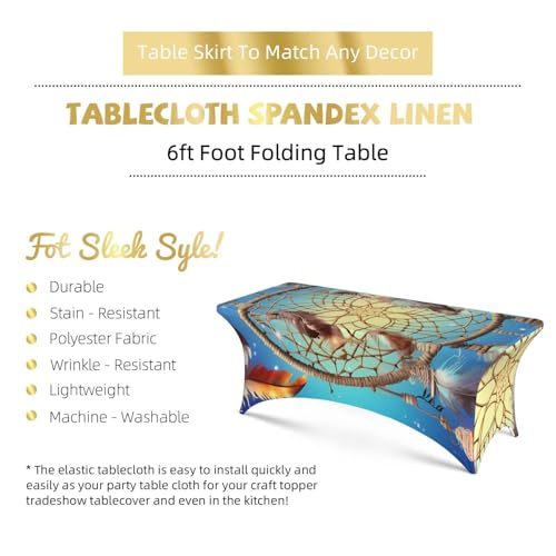 Nappe élasthanne extensible et infroissable pour table de buffet - 5
