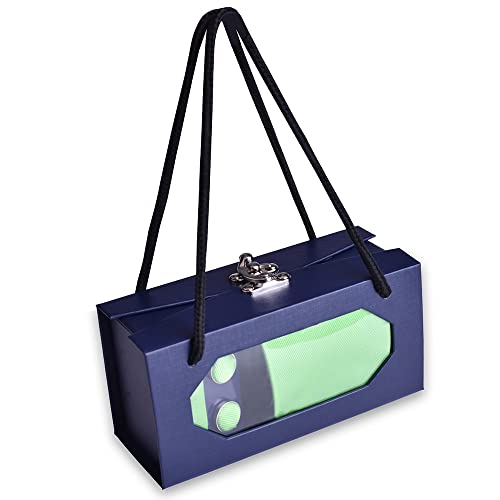 Set de corbata, pañuelo y gemelos para hombre en caja de regalo miniatura 3