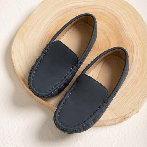 Boys Loafers, Soft Slip-On Moccasin Oxford Shoes for Toddler/Little Kids, Casual Boat Shoes for School Uniforms and Everyday Wear3
