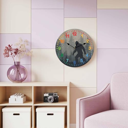 Reloj de pared analógico silencioso 14 pulgadas PVC redondo miniatura 6