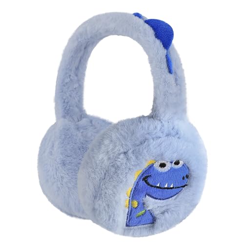 Orejeras de dinosaurio para niños y niñas orejeras infantiles de felpa