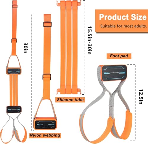 Image of BHAVYATA Pull Up Assistance Bands, Heavy-Duty Adjustable Resistance with Fabric Feet /Knee Rest for Pull Ups System Home Gym Strength Training, Up to 360 lbs Assistance